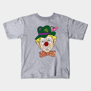 Sad Clown Face Kids T-Shirt